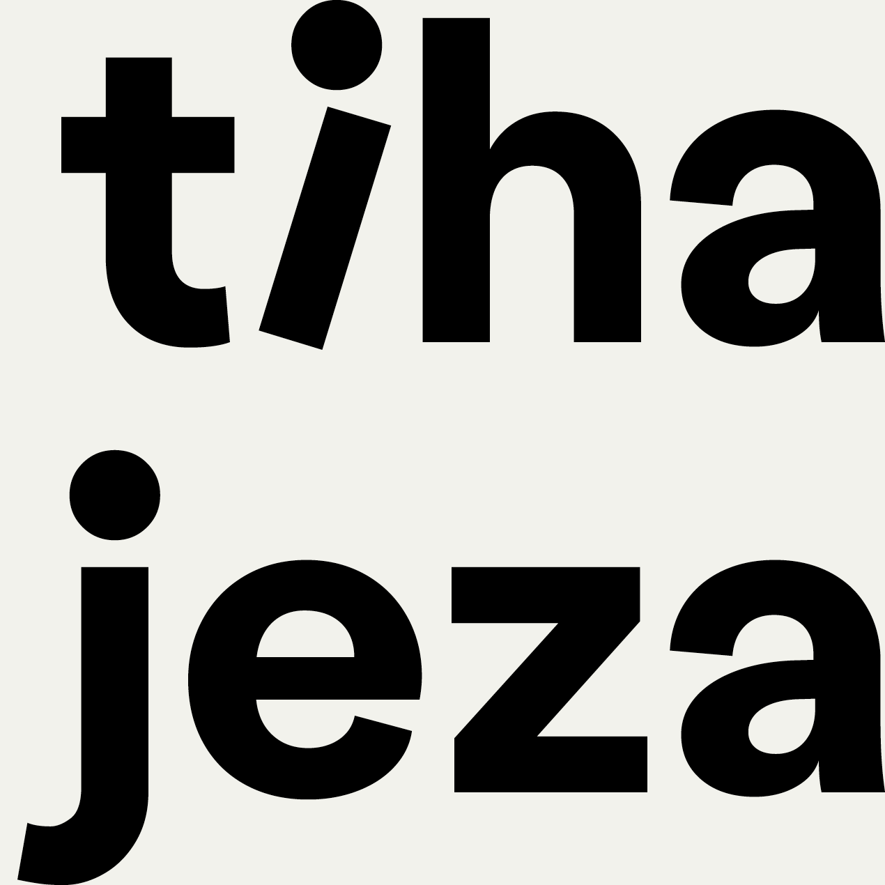 t-shirt 'tiha jeza'