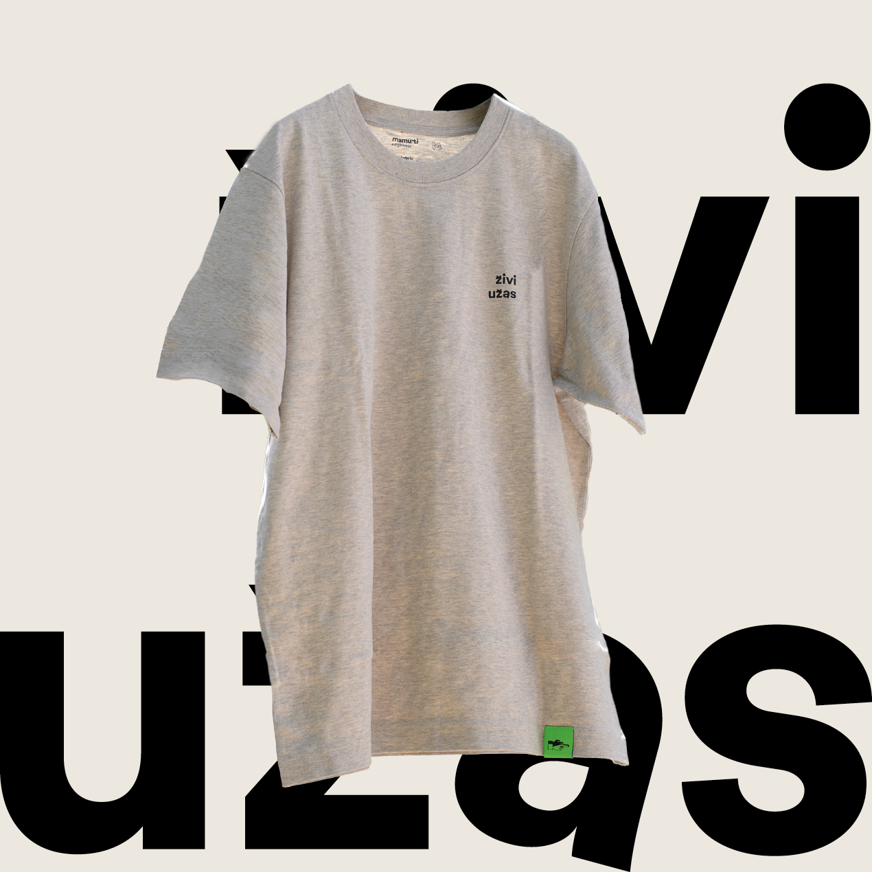 t-shirt 'živi užas'