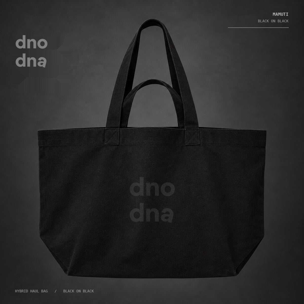 hybrid haul bag 'dno dna' — black on black